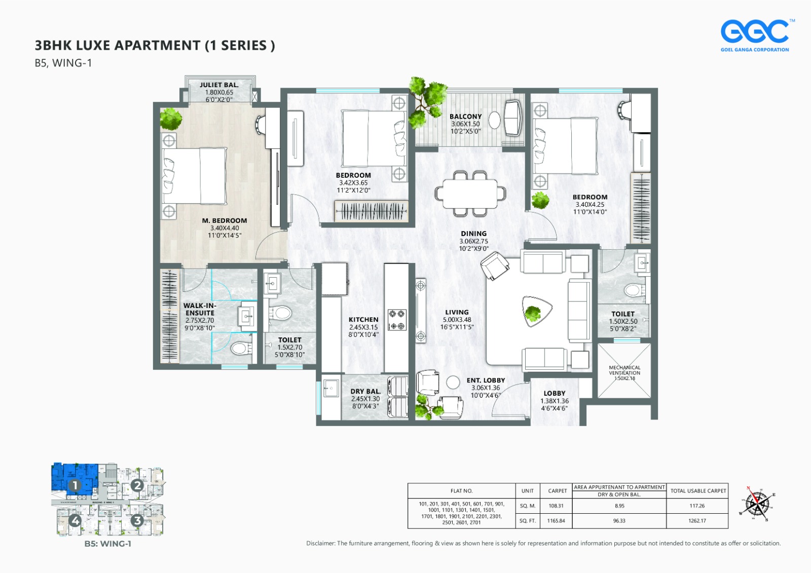 3 BHK Plan